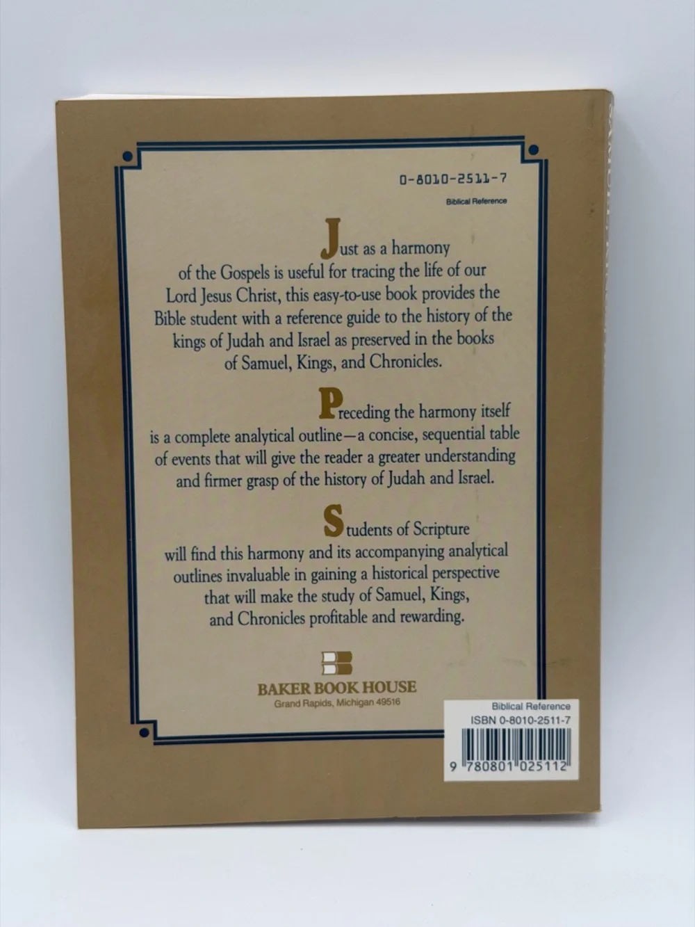 A Harmony of Samuel, Kings, and Chronicles by William Day Crockett (Paperback)